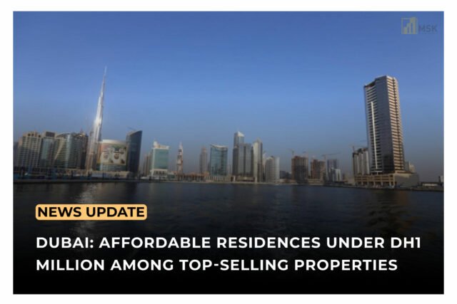 Affordable Homes Under Dh1 Million in Dubai: A modern residential building in Dubai offering affordable housing options.